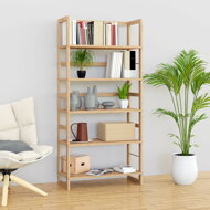 Drevený policový regál ÖLAND, 58x27x136cm, 5 políc, hnedá