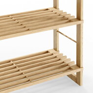 Drevený policový regál ÖLAND, 58x27x136cm, 5 políc, hnedá