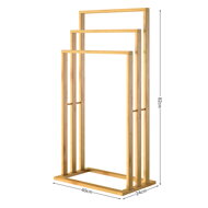 Bambusový stojan na uteráky RUBBY, 40x24x82cm, hnedá