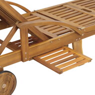 Záhradné lehátko TAMI SUN, 195,5x69x85cm, prírodná hnedá