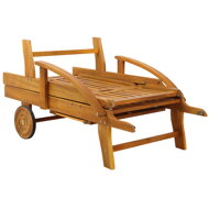 Záhradné lehátko TAMI SUN, 195,5x69x85cm, prírodná hnedá