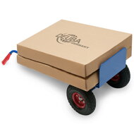 Rudla sklápacia CART s nafukovacími pneumatikami, max 200kg, modrá