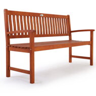 Záhradná lavica MAXIMA, 152x55x90 cm, prírodná hnedá