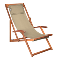 Záhradné lehátko SIENA, 65x87x102cm, bežová Záhradné lehátko SIENA, 65x87x102cm, bežová