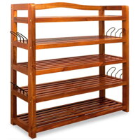 Regál na topánky RUSTIC, 5políc, 75x26x82cm, prírodná hnedá Regál na topánky RUSTIC, 5políc, 75x26x82cm, prírodná hnedá