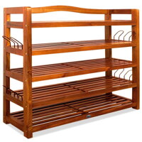 Regál na topánky RUSTIC, 5políc, 85x26x82cm, prírodná hnedá Regál na topánky RUSTIC, 5políc, 85x26x82cm, prírodná hnedá