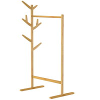 Bambusový stojan na oblečenie RADO, 66x40x163,3cm, hnedá Bambusový stojan na oblečenie RADO, 66x40x163,3cm, hnedá