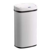 Senzorový odpadkový kôš DEUS, 58 litrov, biela Senzorový odpadkový kôš DEUS, 58 litrov, biela