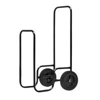 Vozík na palivové drevo AUREL, 56x45x105cm, čierna Vozík na palivové drevo AUREL, 56x45x105cm, čierna