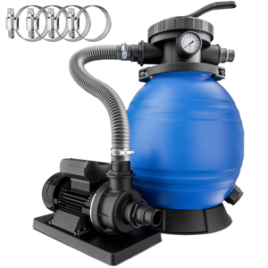 Piesková filtrácia k bazénu AQUA,   10 200 l/h, modrá Piesková filtrácia k bazénu AQUA,   10 200 l/h, modrá
