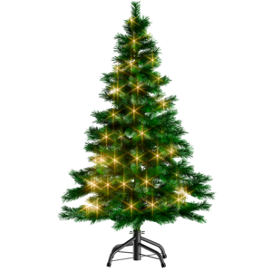 Umelý vianočný stromček RUDOLPH so svetielkami, 150cm, zelená Umelý vianočný stromček RUDOLPH so svetielkami, 150cm, zelená