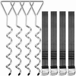 Sada kotiev do zeme, 4ks, 42,5x8,5cm, strieborná Sada kotiev do zeme, 4ks, 42,5x8,5cm, strieborná