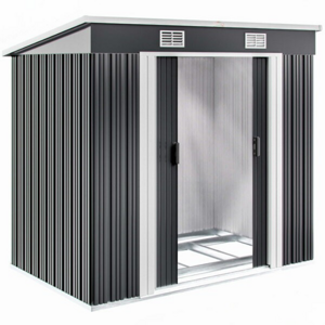 Záhradný domček na náradie L, 196x122x182cm,  antracitová Záhradný domček na náradie L, 196x122x182cm,  antracitová