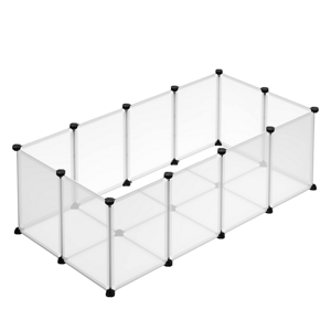 Ohrádka pre malé zvieratá z priehľadného plastu BEN, 125x63x42cm, transparentná Ohrádka pre malé zvieratá z priehľadného plastu BEN, 125x63x42cm, transparentná