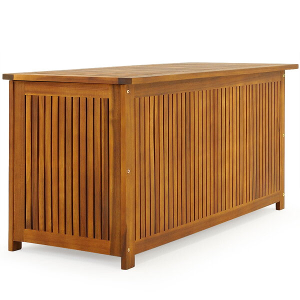 Drevený úložný box ACACIA, 117x50x59cm, prírodná hnedá