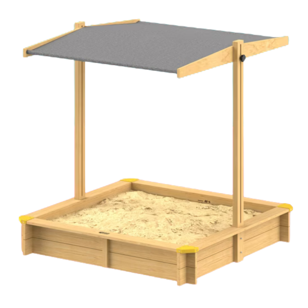 Pieskovisko so strieškou SANDY, smrekové drevo, 120x120x120cm