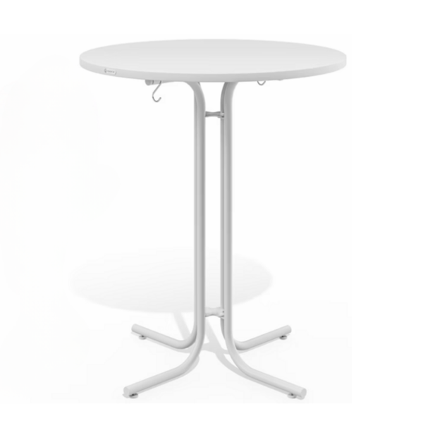 Barový stôl RAUL sklápateľný 110x80cm, biela