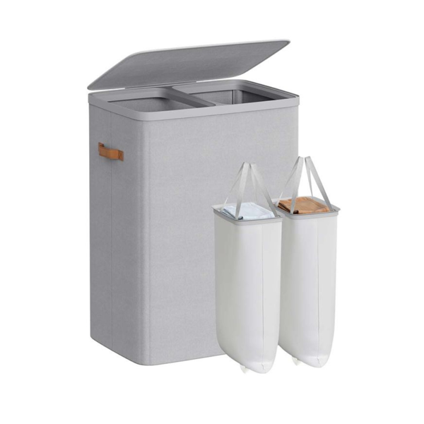 Kôš na bielizeň TALIA 170l, 56x40x75cm, svetlá šedá